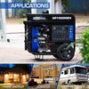 Duromax Portable Generator, Gasoline/Liquid Propane, 12,500 W/11,400 W Rated, 15,000 W/14,250 W Surge XP15000EH